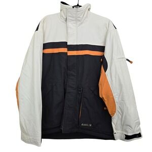 Vintage Ripzone Snowboarding Jacket M Mens Black Orange Tech AIVIP Made in Korea
